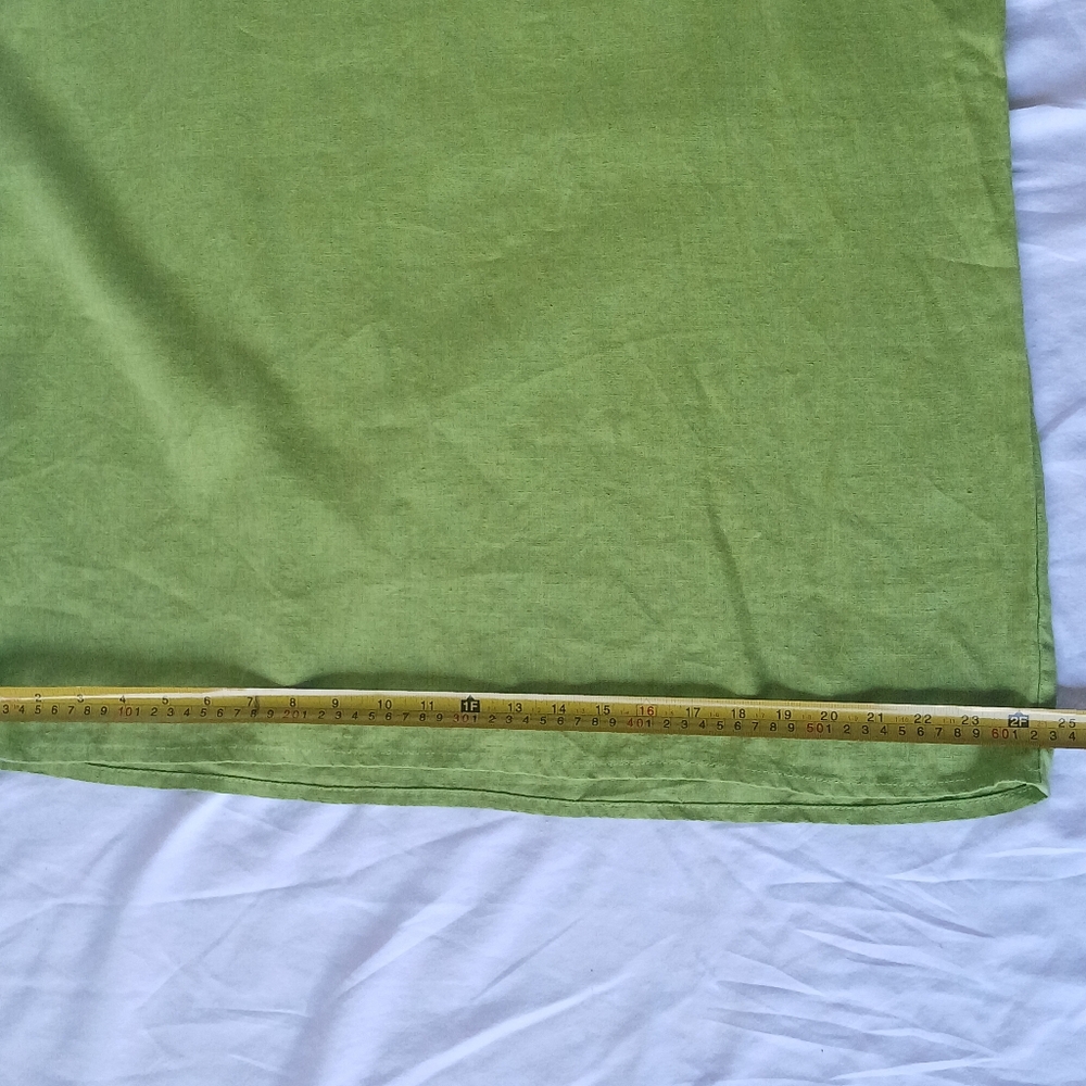 Crown Linen Designs Womens Tunic Green Small/Medium 100% Linen. - Picture 10 of 13